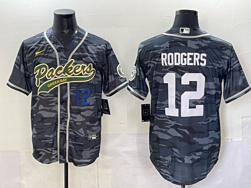 Men Green Bay Packers #12 Rodgers camo Nike NFL 2025 jersey 032